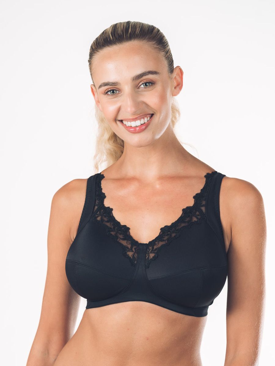 Black Robyn Full Cup Non-Padded Bra